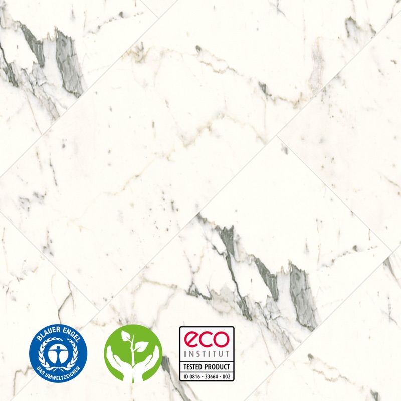 Ceramin Tiles Carrara vained white