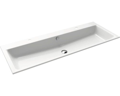 Doppelwaschtisch PURO 120×46 cm Stahl-Email